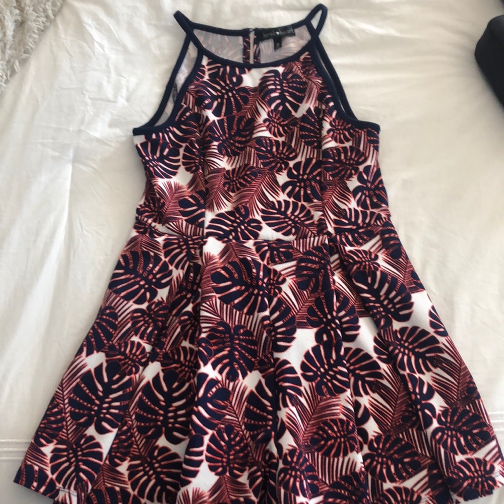 Floral summery tropical romper